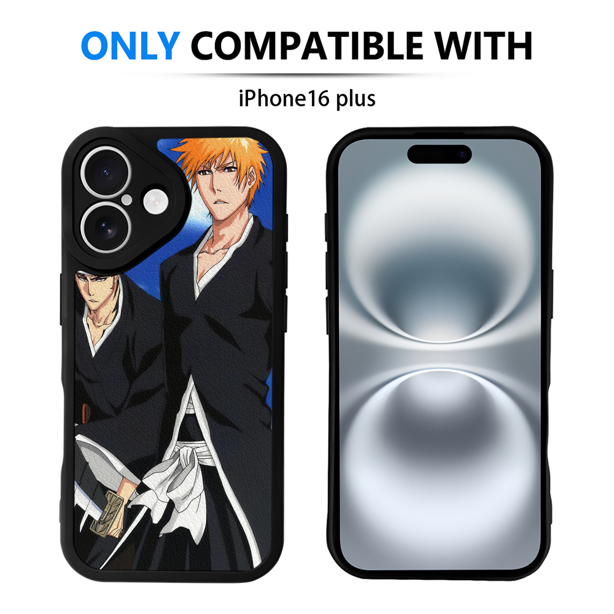 （画像用） ブリーチ BLEACH 【iPhone 16シリーズ対応】シリコンスマホケース（レザー調） 材質：シリコン